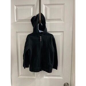 Cat & Jack Fleece Hoodie Jacket Size XS 4/5 Black